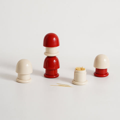 Mushroom Toothpick Floss Holder