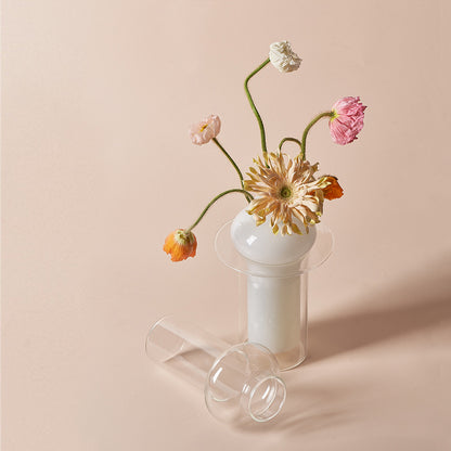 Double Layer Glass Bubble Vase