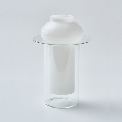 Double Layer Glass Bubble Vase