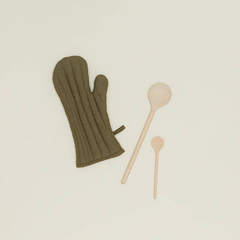 Simple Linen Oven Mitts