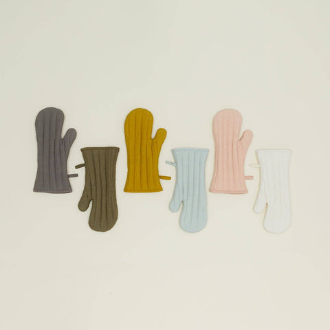 Simple Linen Oven Mitts