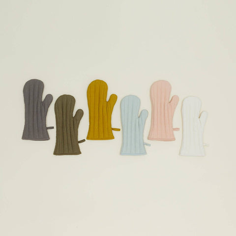 Simple Linen Oven Mitts