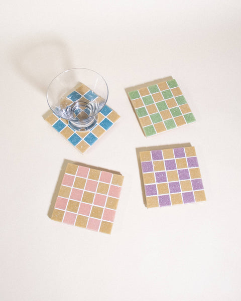 Sour Patch Candy Glass Tile Coaster