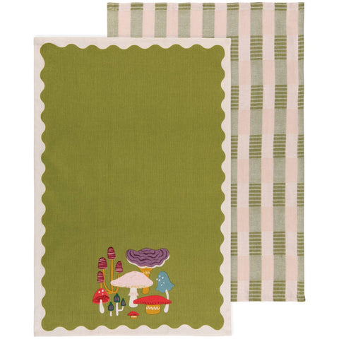 Mushroom Gems Dishtowels